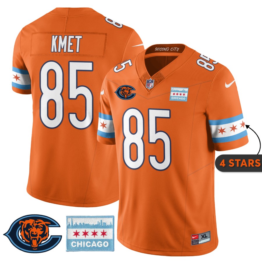 Men’s Chicago Bears City Edition Jersey Concept Chicago Flag All